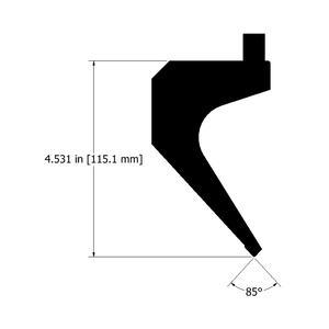 Titan - 85° Extreme Goose Neck Punch, 8 Inch