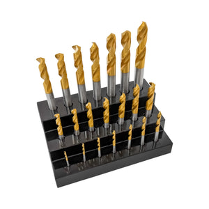 YG-1 Metric Stub Length Drill Index – 21 Piece, 2mm to 12mm