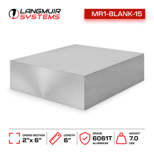 6"x2"x6" 6061-T6 Aluminum Billet