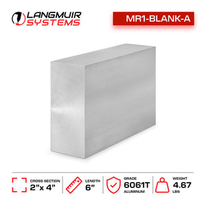 6"x4"x2" 6061-T6 Aluminum Billet