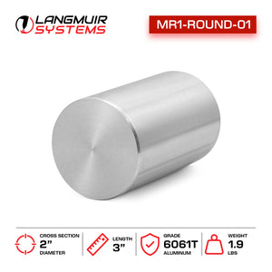 2"x3" 6061-T6 Aluminum Round Stock